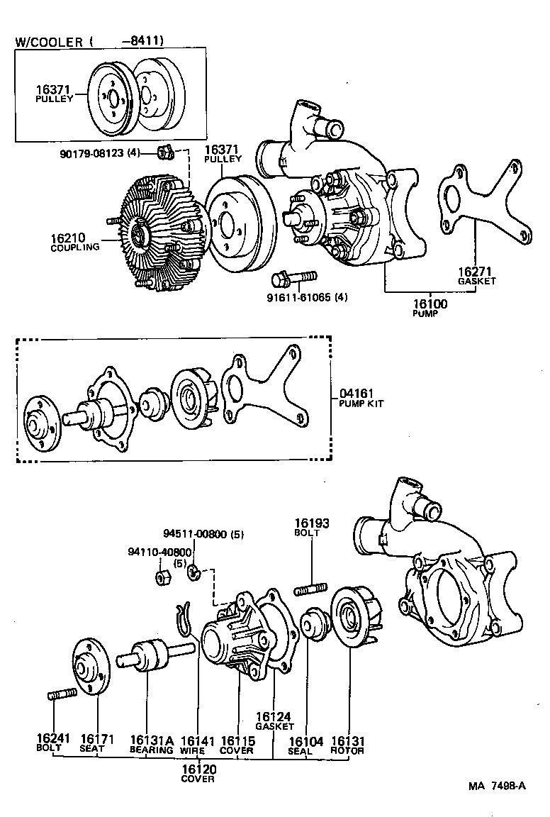  LAND CRUISER VAN |  WATER PUMP