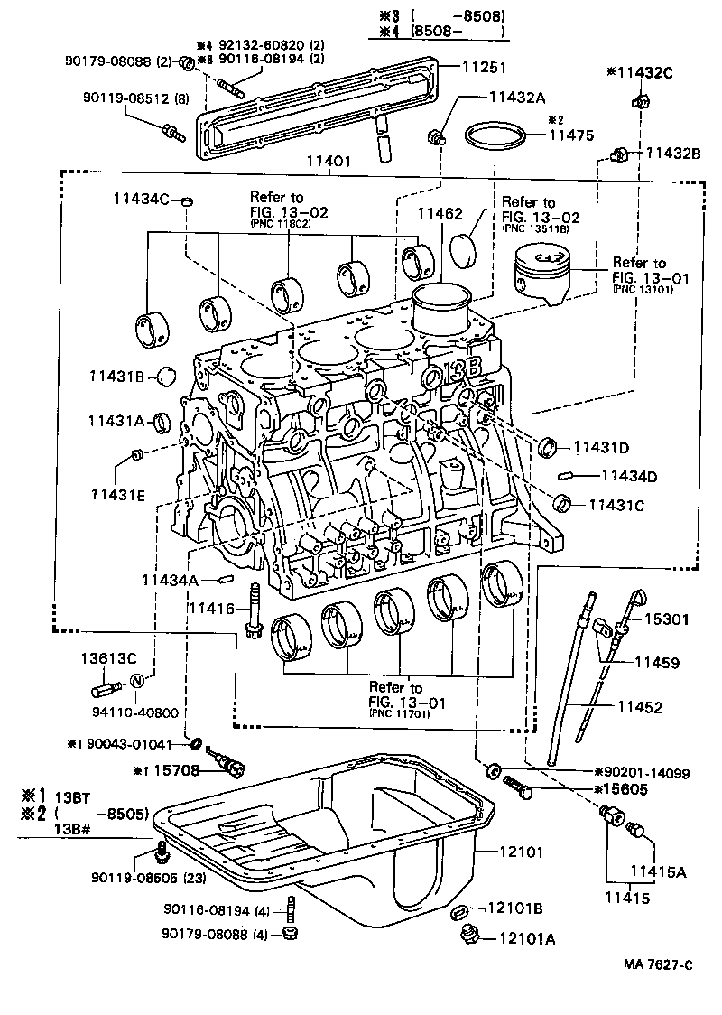  DYNA TOYOACE |  CYLINDER BLOCK