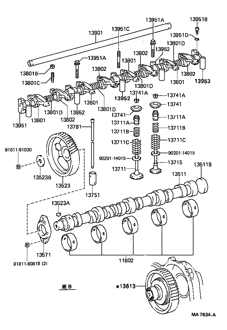  DYNA TOYOACE |  CAMSHAFT VALVE