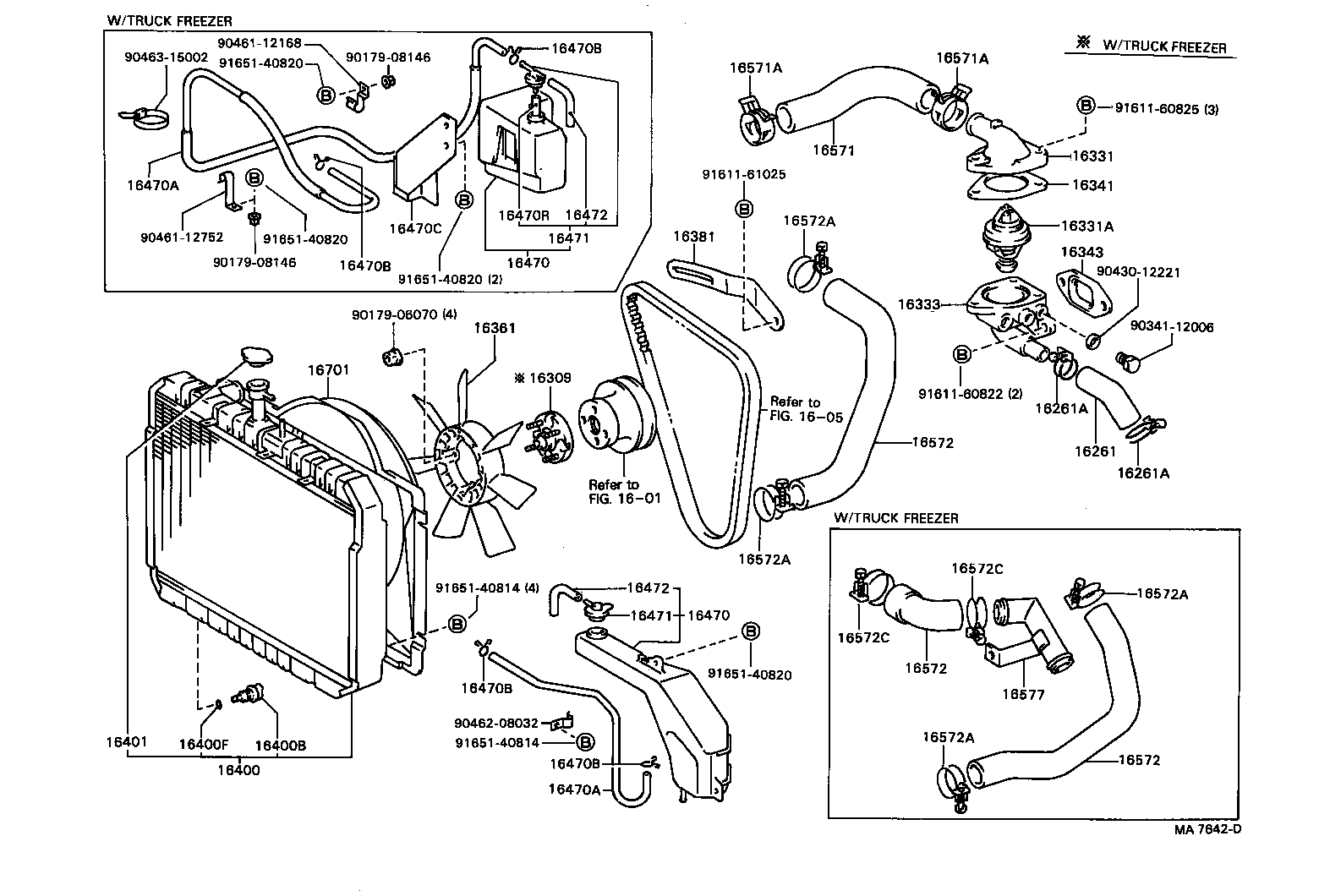  DYNA TOYOACE |  RADIATOR WATER OUTLET