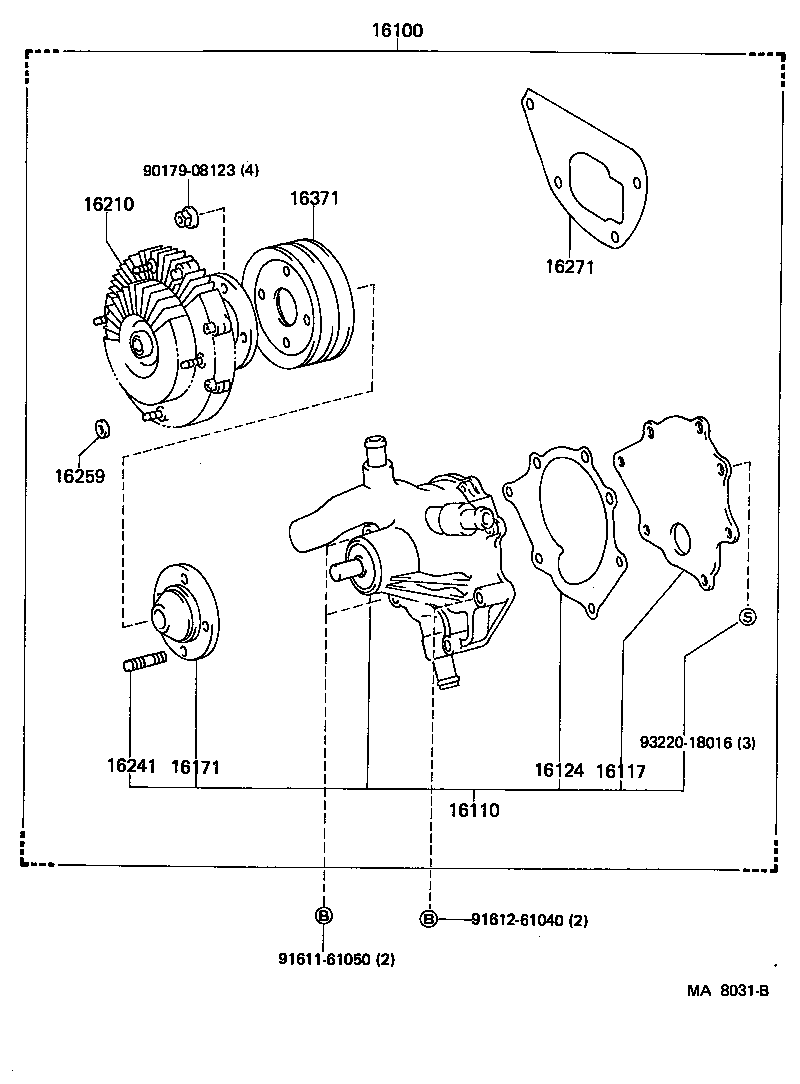  LAND CRUISER VAN |  WATER PUMP