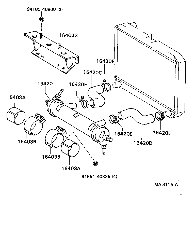  DYNA TOYOACE |  RADIATOR WATER OUTLET