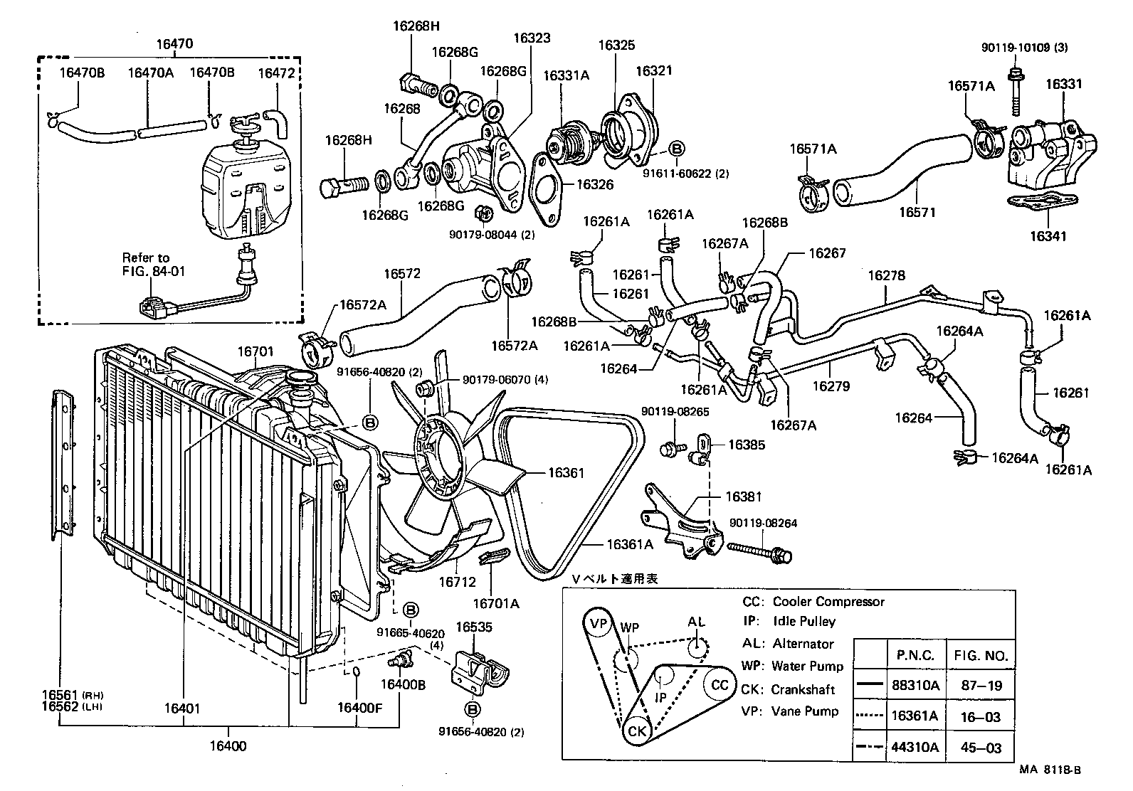  CELICA |  RADIATOR WATER OUTLET