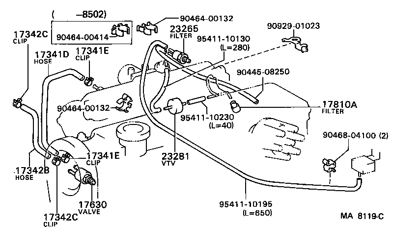  CELICA |  VACUUM PIPING
