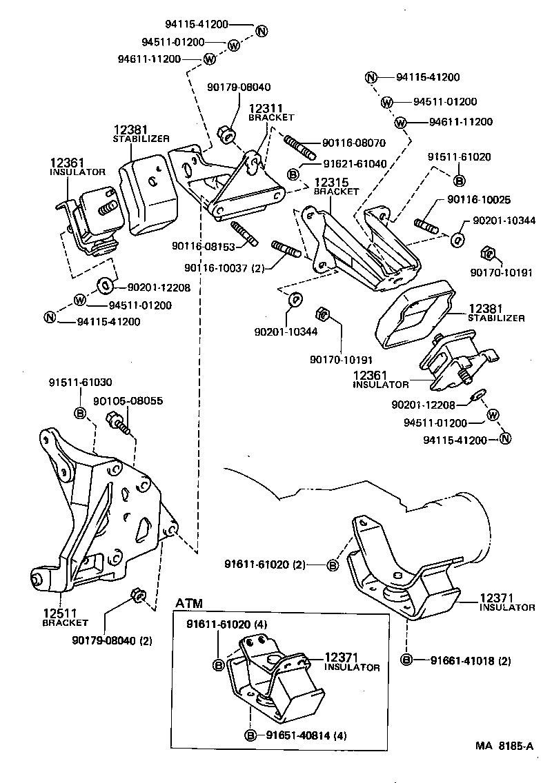  COROLLA LEVIN |  MOUNTING