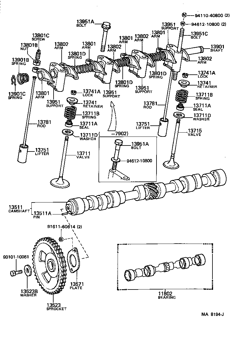  TOWN MASTERACE V WG |  CAMSHAFT VALVE