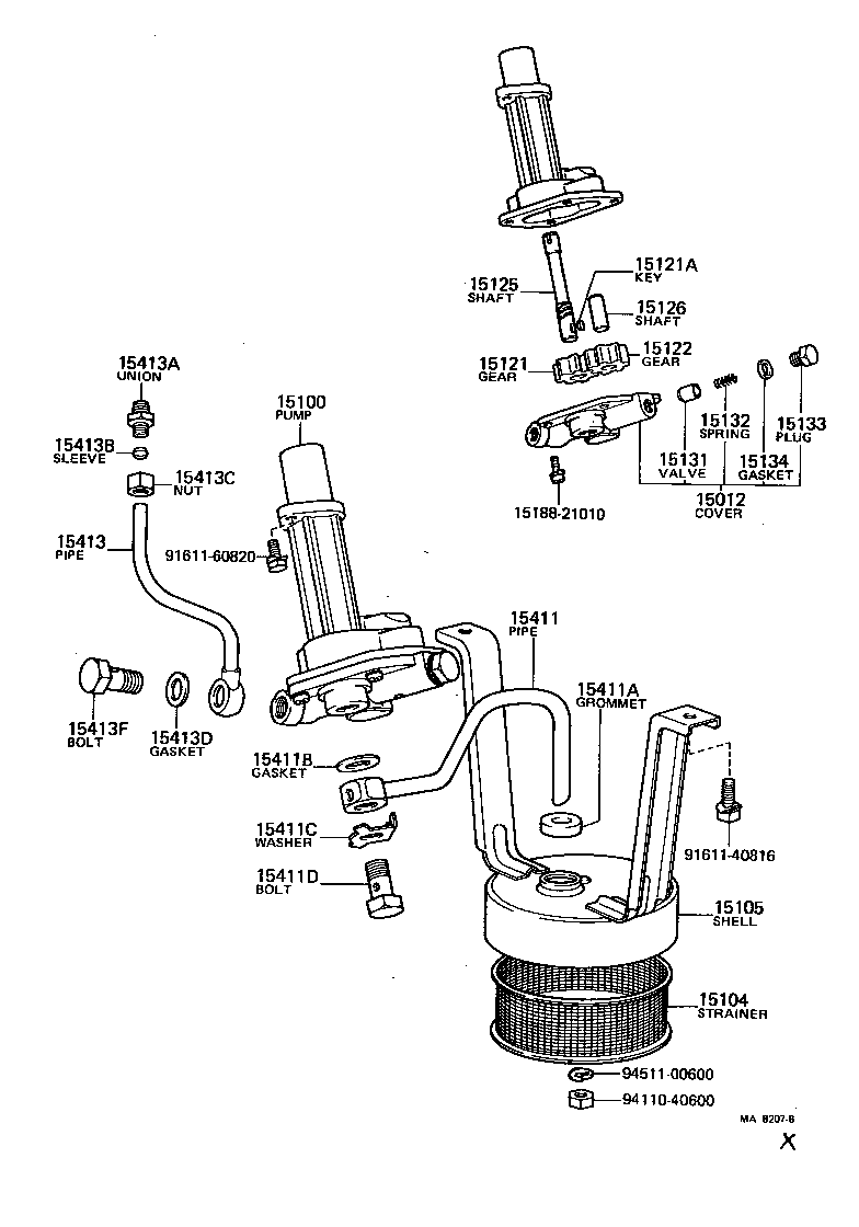  LAND CRUISER VAN |  ENGINE OIL PUMP