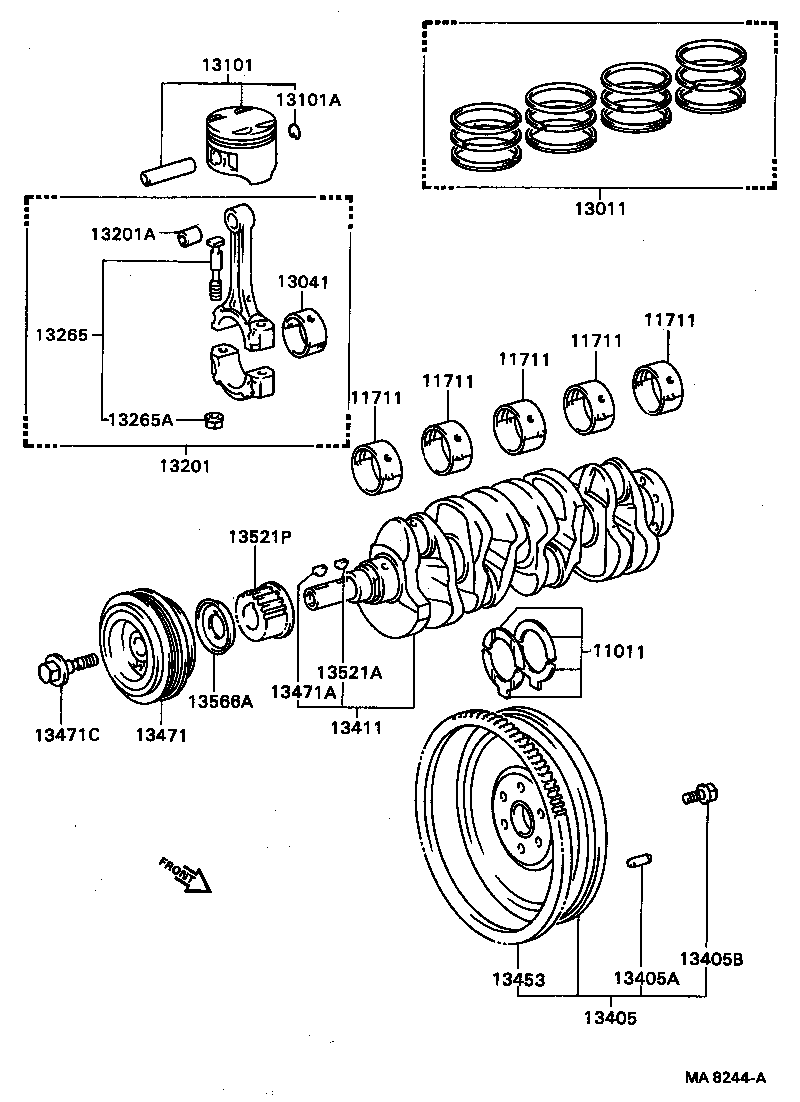  CORONA FF COUPE |  CRANKSHAFT PISTON