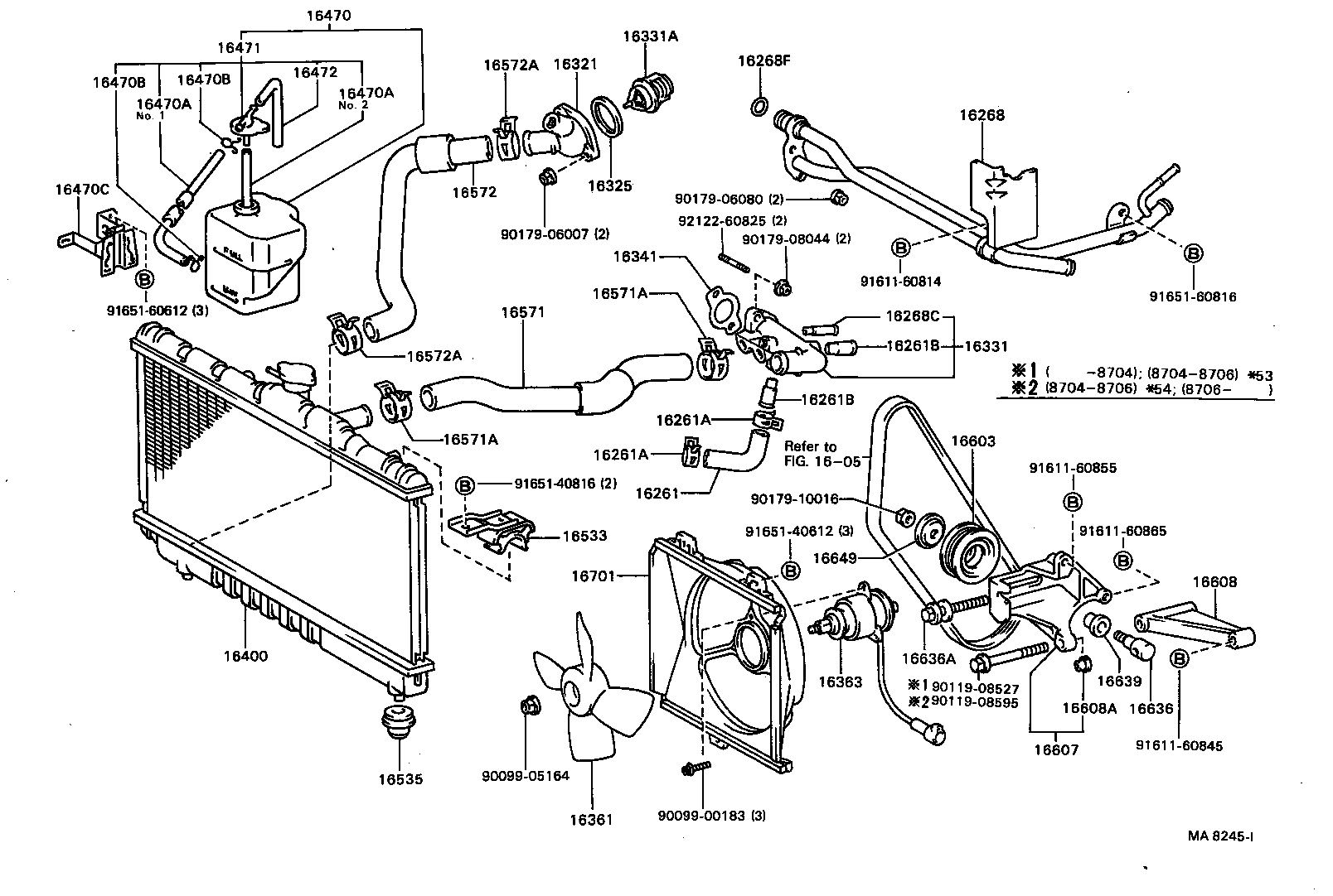  CORONA |  RADIATOR WATER OUTLET