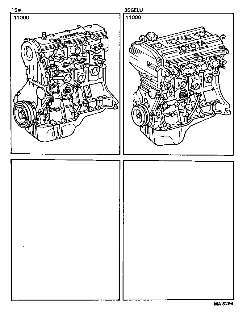  CARINA ED |  PARTIAL ENGINE ASSEMBLY