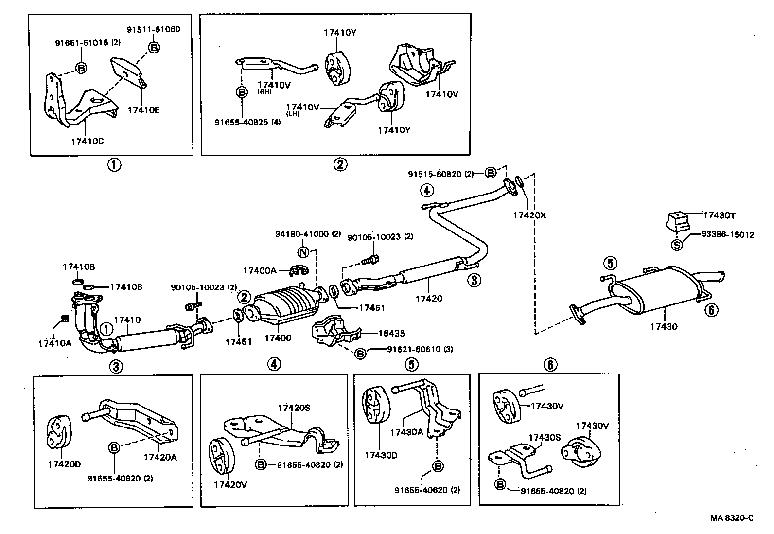  CARINA ED |  EXHAUST PIPE