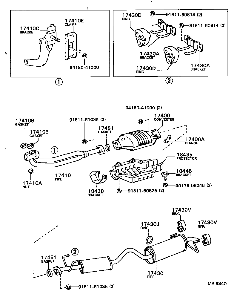  TOWN MASTERACE V WG |  EXHAUST PIPE