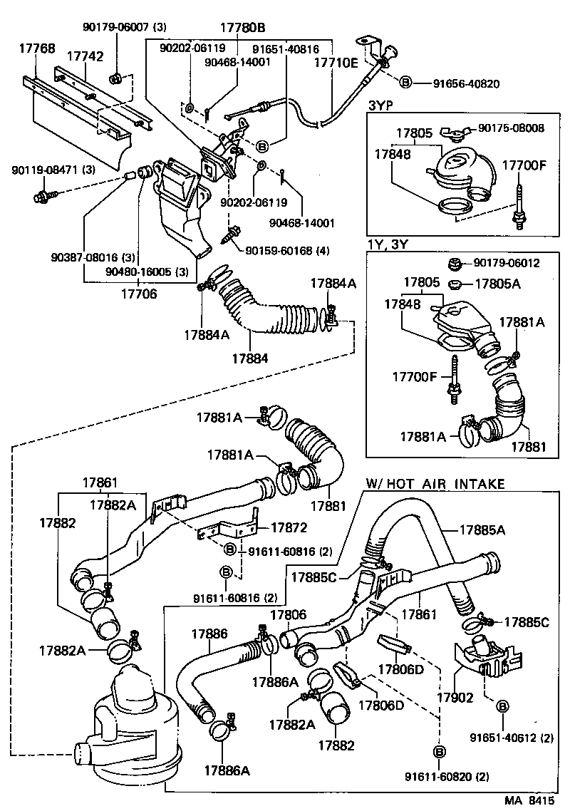 TOYOACE DYNA |  AIR CLEANER