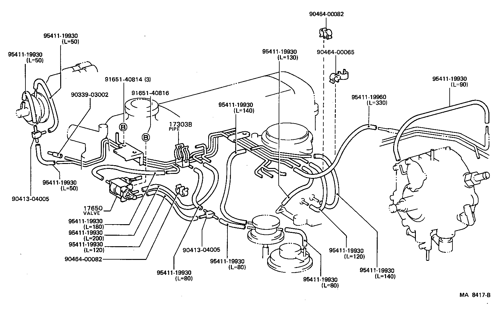  TOYOACE DYNA |  VACUUM PIPING