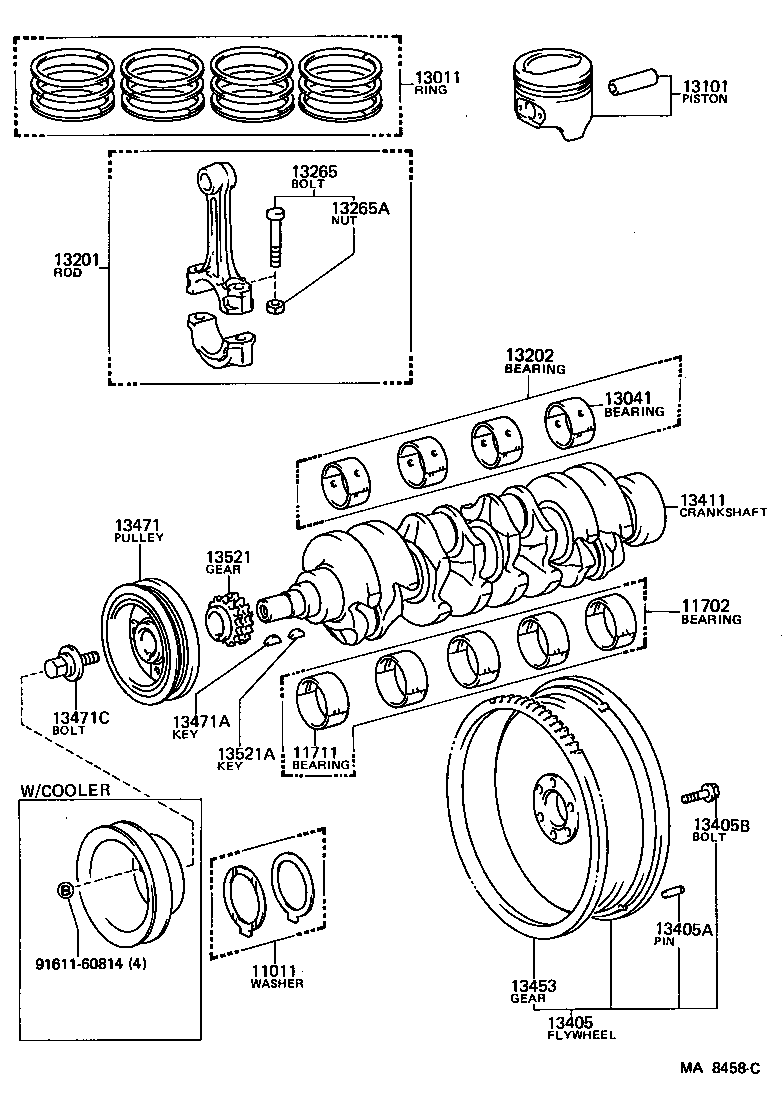  TOYOACE DYNA |  CRANKSHAFT PISTON