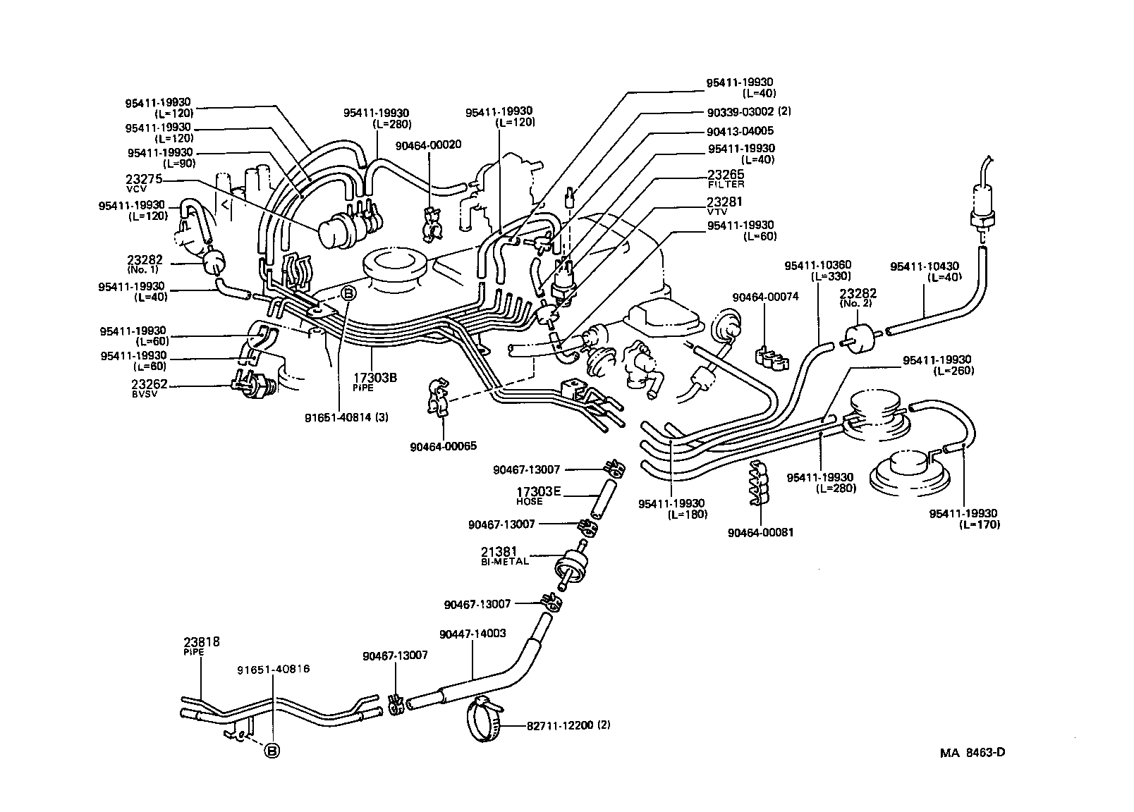  HIACE TRUCK |  VACUUM PIPING