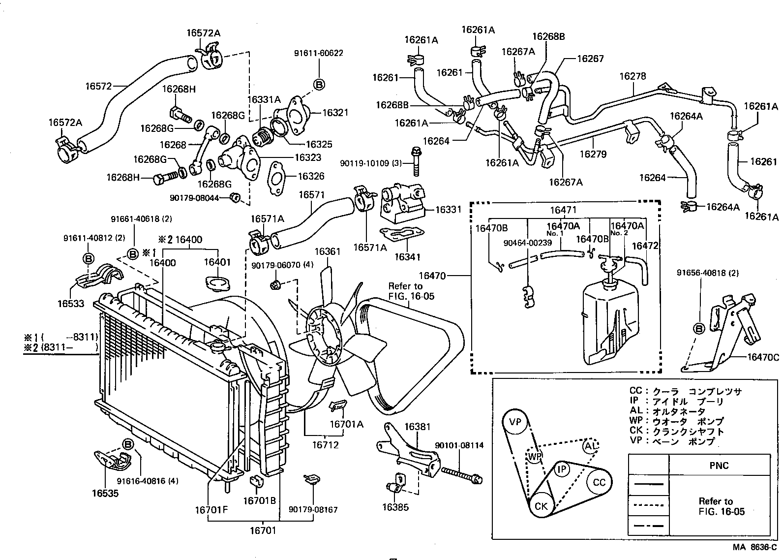  CROWN |  RADIATOR WATER OUTLET