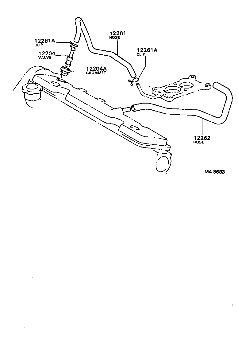  CORONA FF COUPE |  VENTILATION HOSE