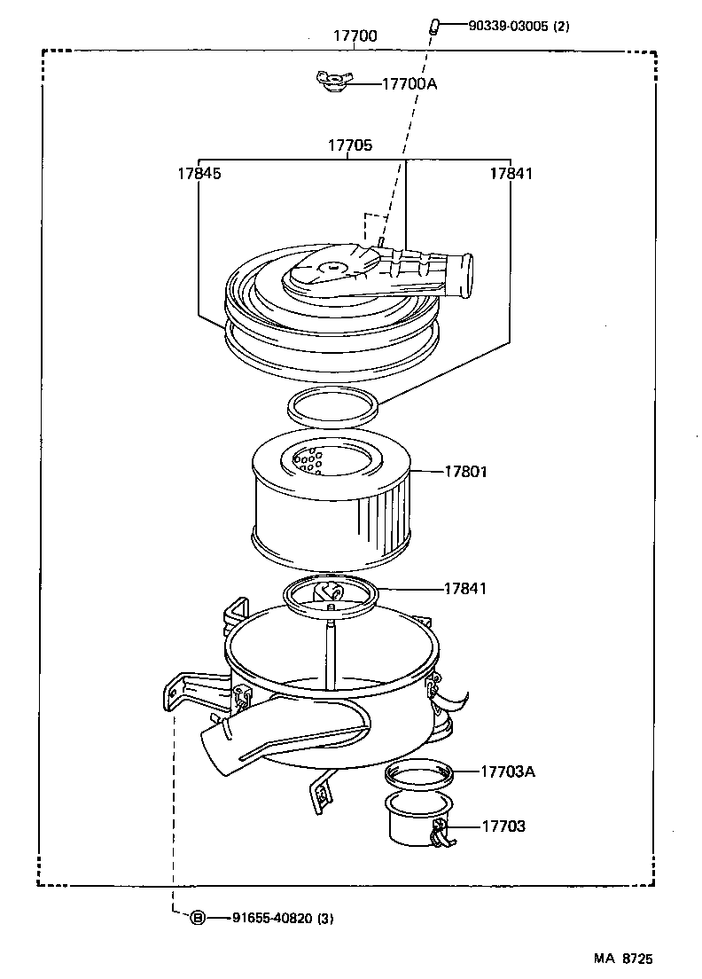  LAND CRUISER VAN |  AIR CLEANER