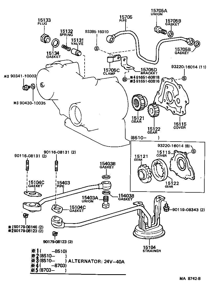  LAND CRUISER VAN |  ENGINE OIL PUMP