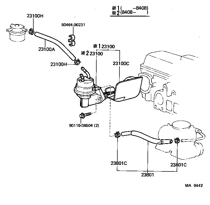  COROLLA LEVIN |  FUEL PUMP PIPE