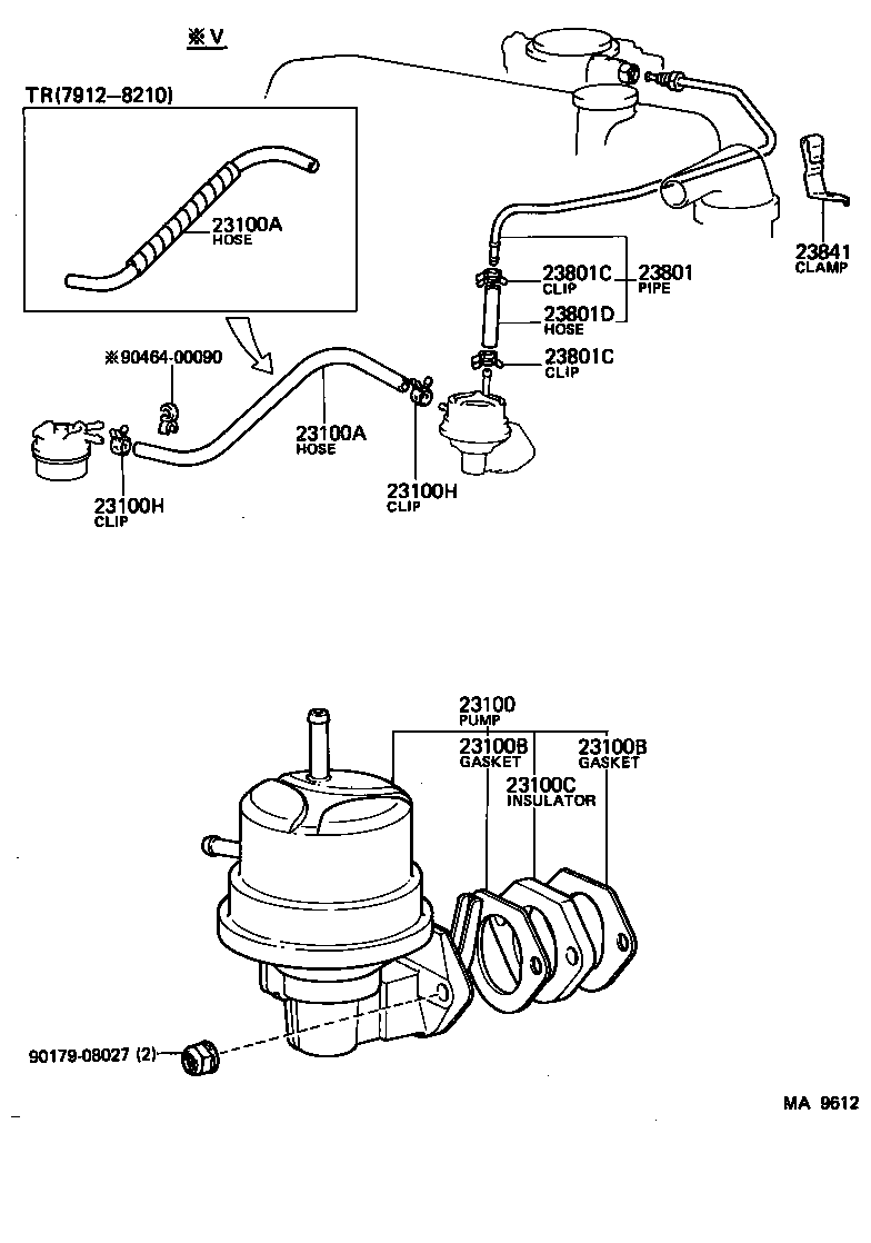  LITE TOWNACE TRUCK |  FUEL PUMP PIPE