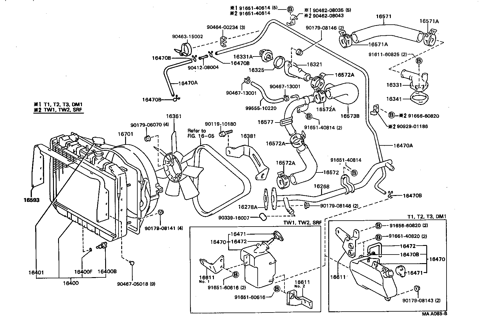  DYNA TOYOACE |  RADIATOR WATER OUTLET