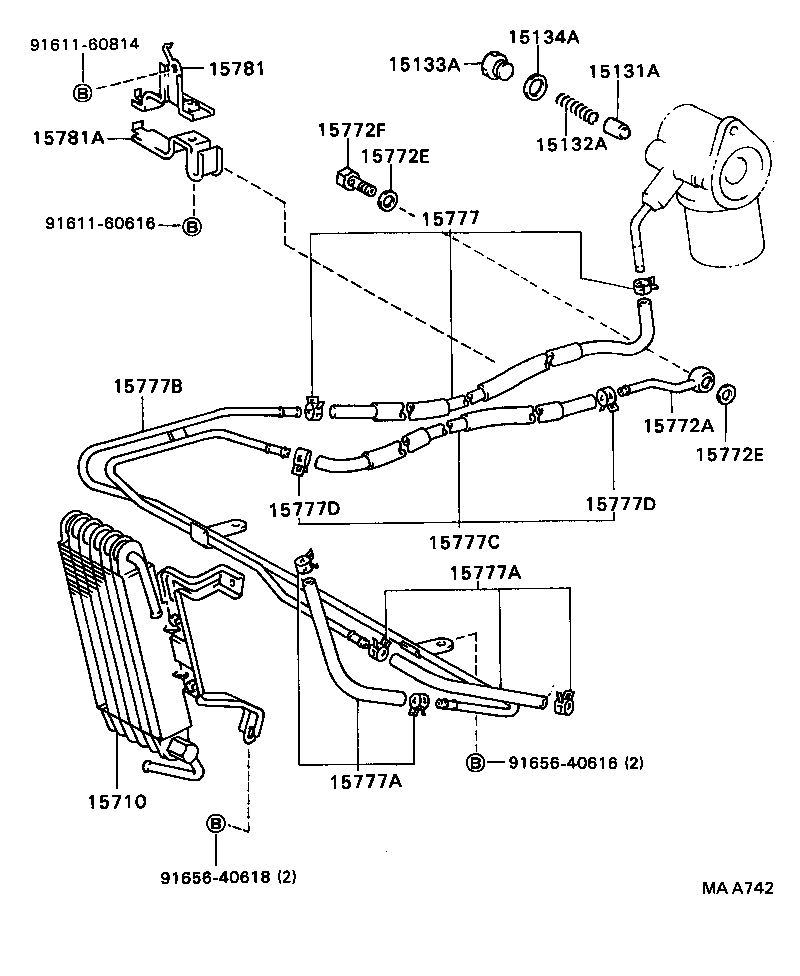  SOARER |  ENGINE OIL COOLER