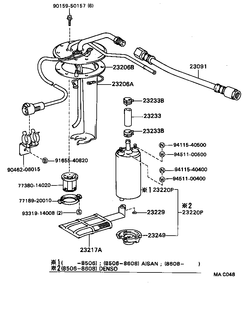  CARINA FF |  FUEL INJECTION SYSTEM