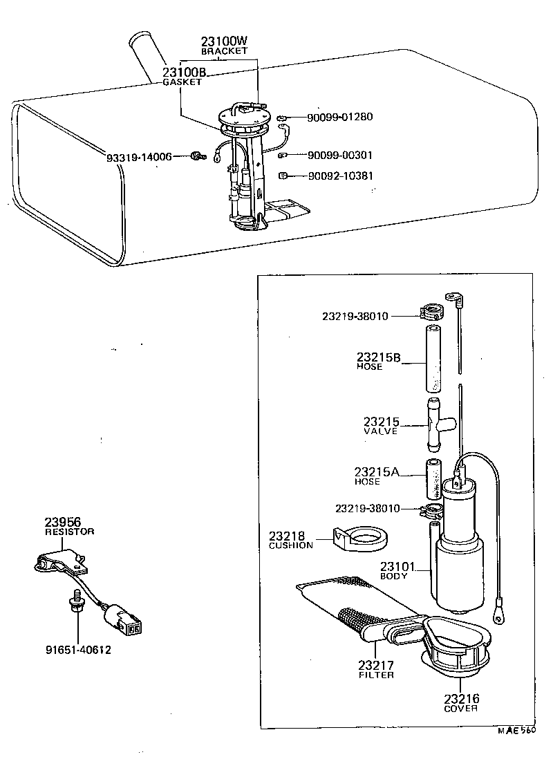  COASTER |  FUEL PUMP PIPE