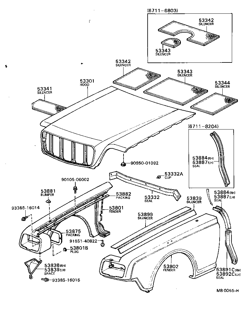  CENTURY |  HOOD FRONT FENDER