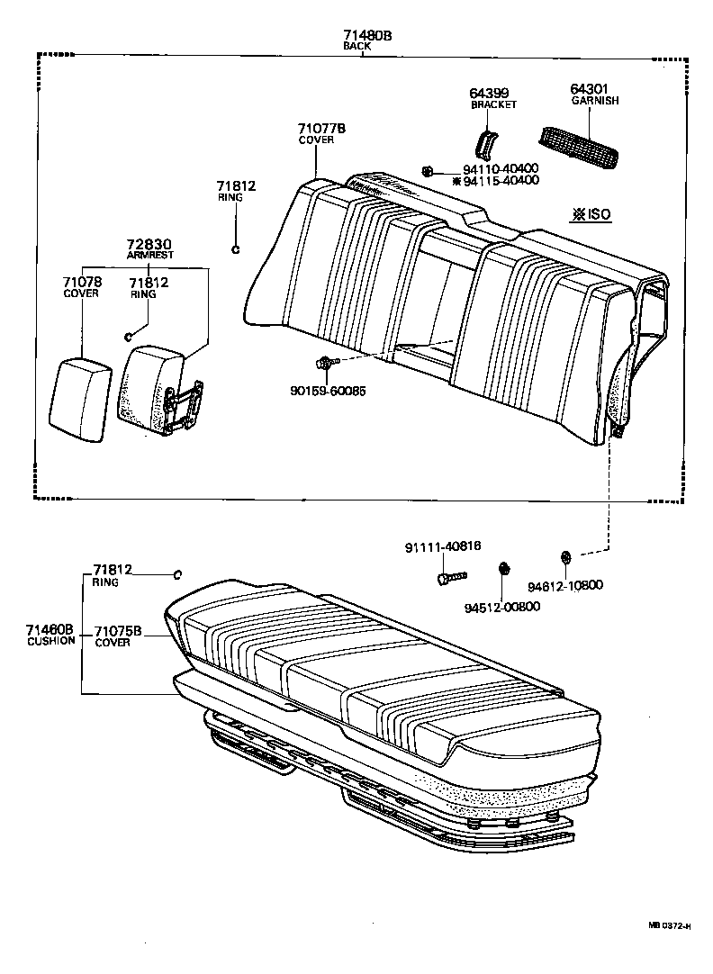  CENTURY |  REAR SEAT SEAT TRACK