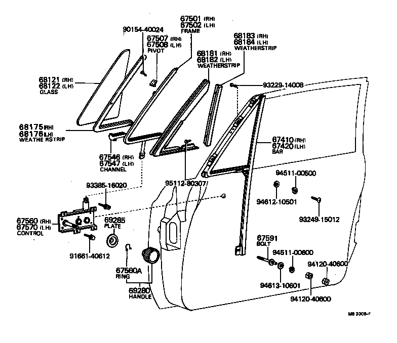  CENTURY |  FRONT DOOR VENTILATOR WINDOW