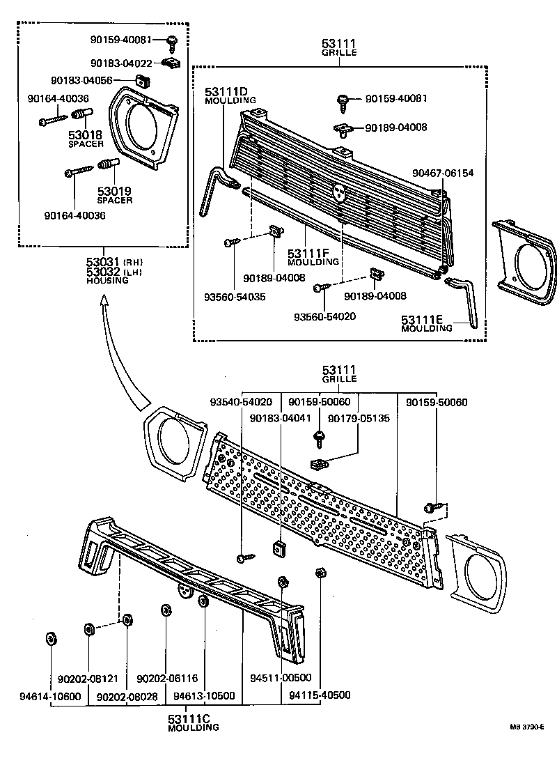  PUBLICA |  RADIATOR GRILLE