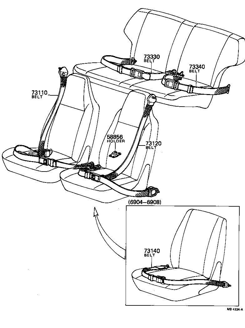  PUBLICA |  SEAT BELT CHILD RESTRAINT SEAT