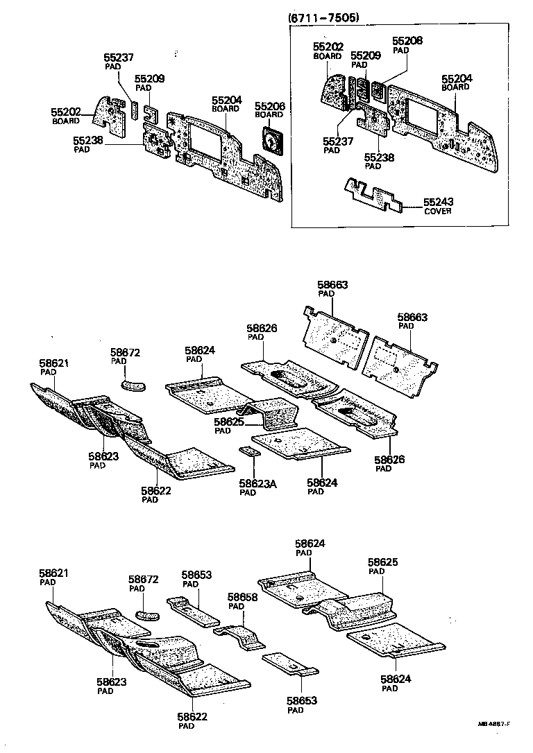  CENTURY |  DASH SILENCER BOARD FLOOR SILENCER PAD