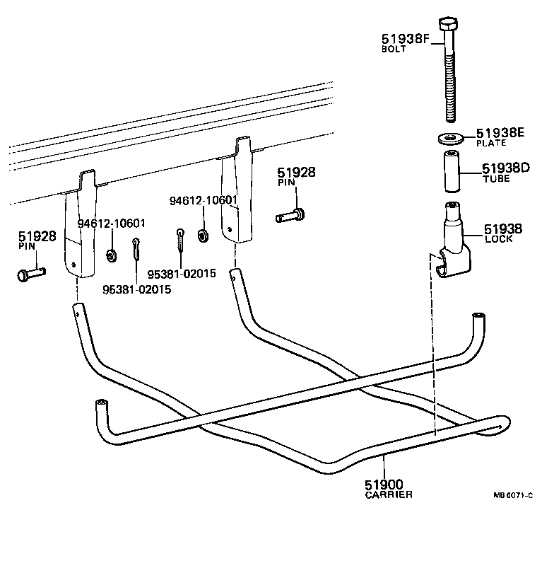  TOWN MASTERACE V WG |  SPARE WHEEL CARRIER