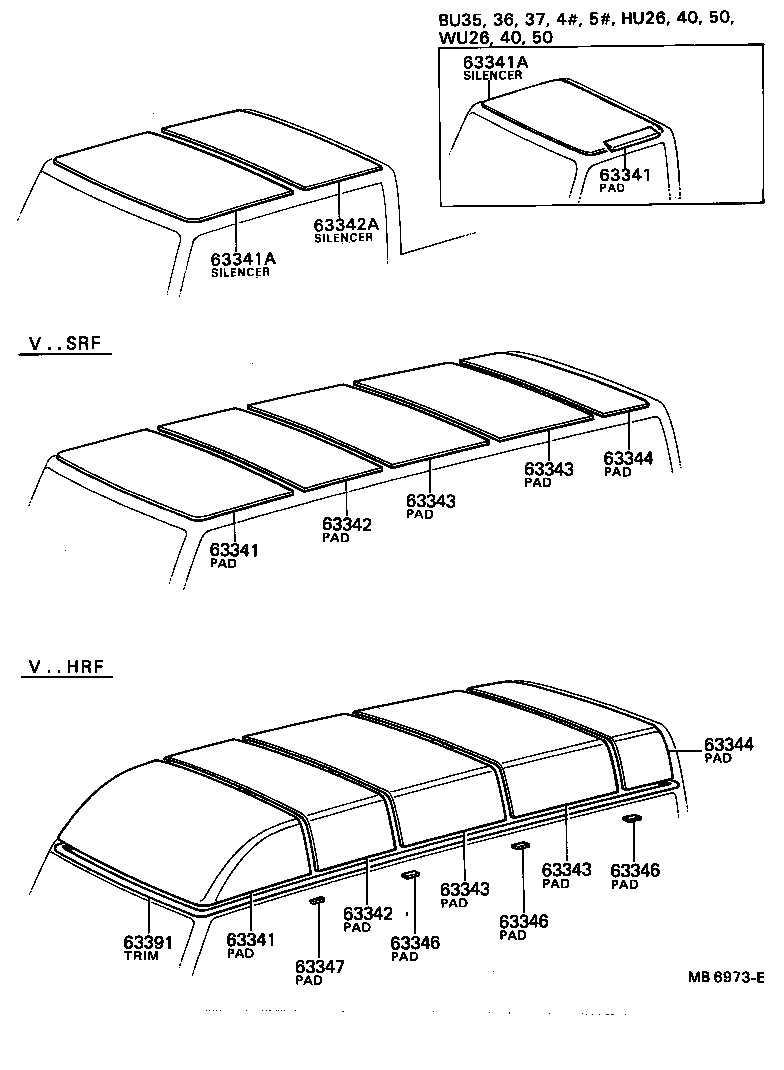 DYNA |  ROOF HEADLINING SILENCER PAD