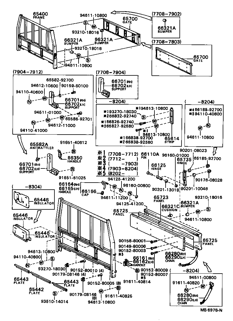  DYNA |  REAR BODY GUARD FRAME TAIL GATE