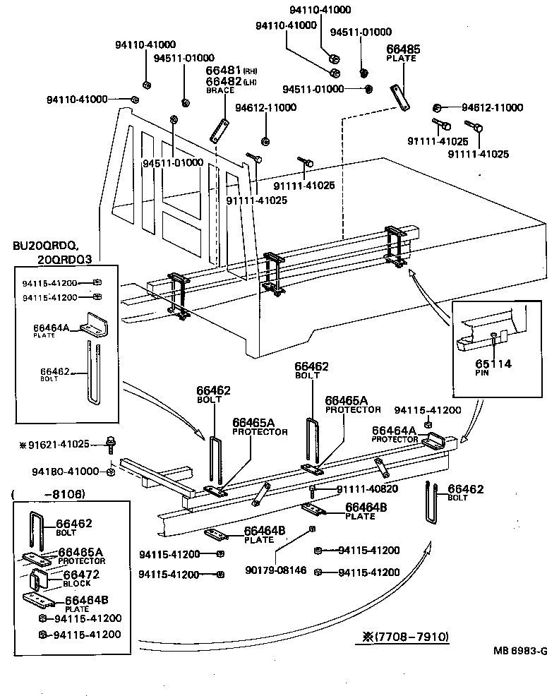  DYNA |  REAR BODY MOUNTING