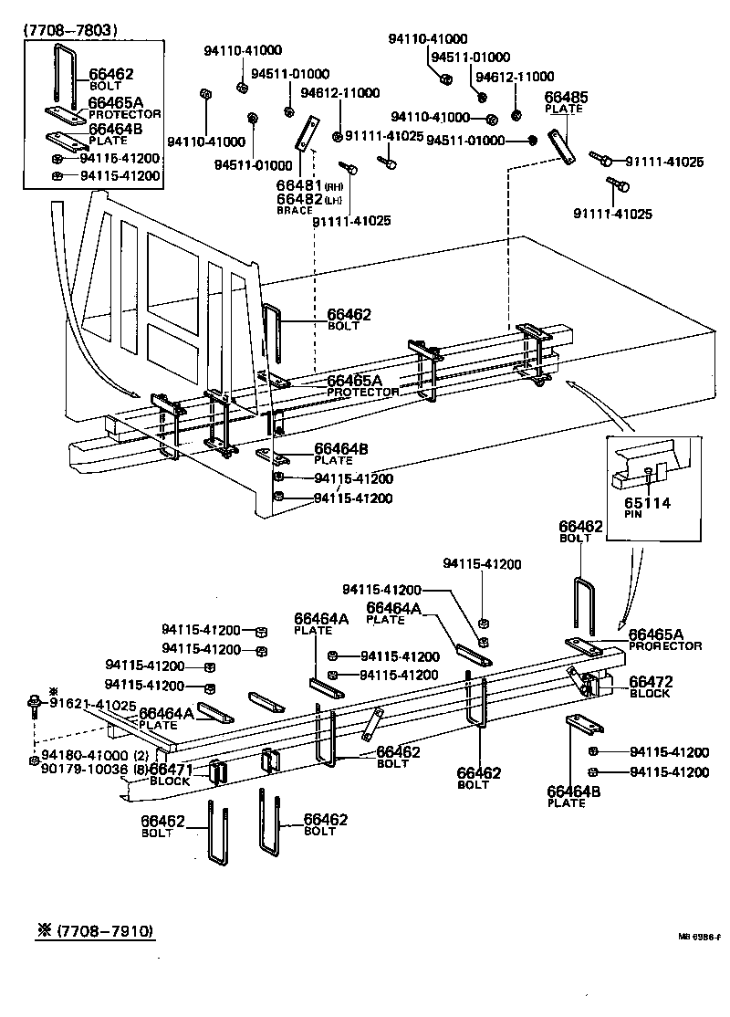  DYNA TOYOACE |  REAR BODY MOUNTING