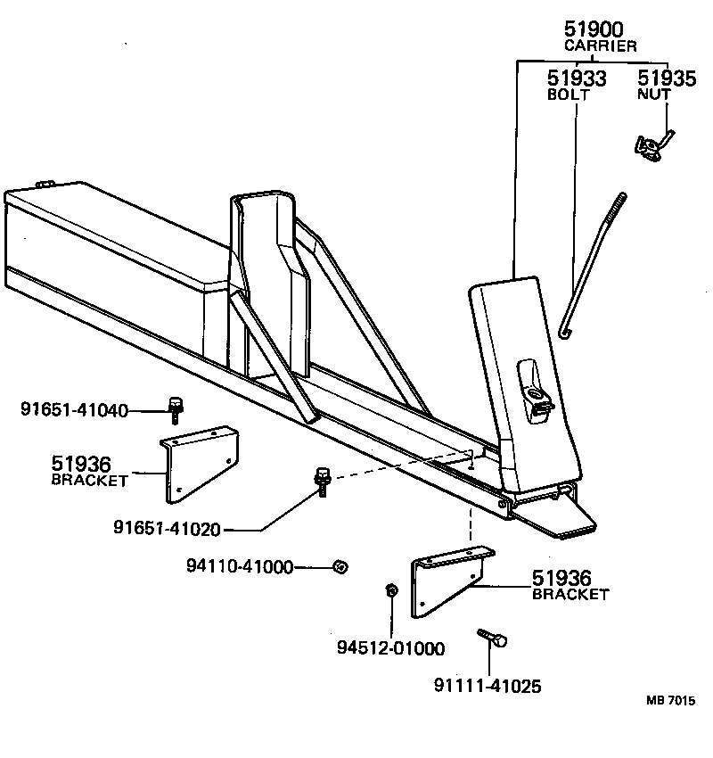  DYNA |  SPARE WHEEL CARRIER