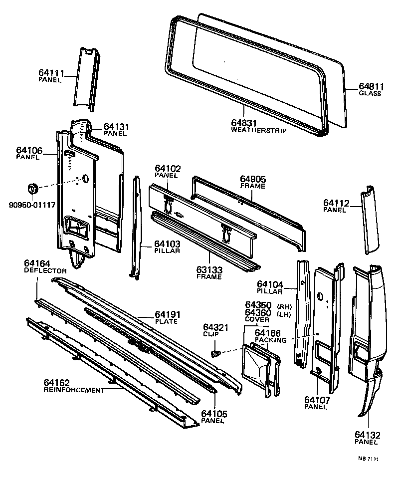 COASTER |  ROOF PANEL BACK PANEL