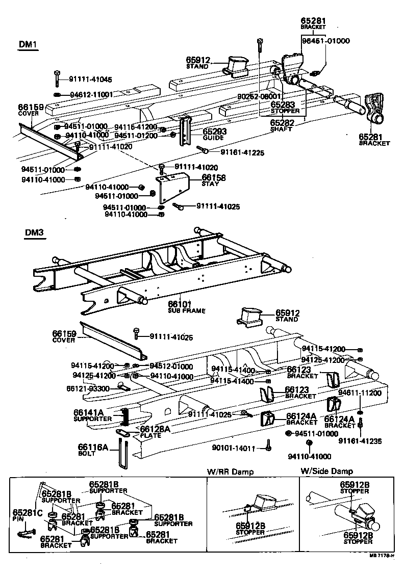  DYNA |  REAR BODY SUB FRAME
