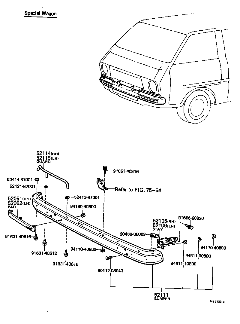  TOWN MASTERACE V WG |  FRONT BUMPER BUMPER STAY