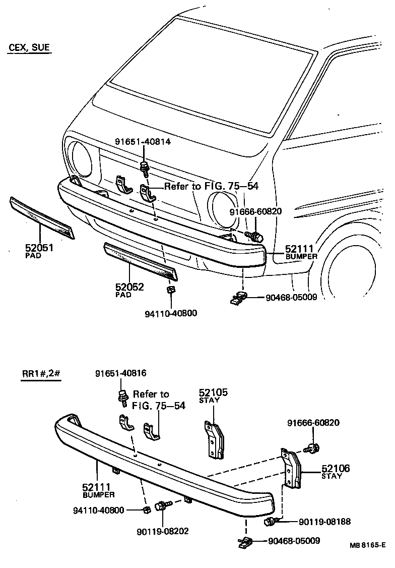  TOWN MASTERACE V WG |  FRONT BUMPER BUMPER STAY