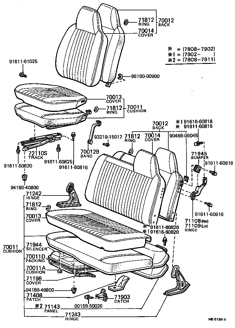  TOWN MASTERACE V WG |  SEAT SEAT TRACK
