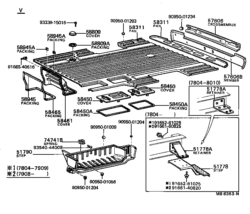  DYNA |  REAR FLOOR PANEL REAR FLOOR MEMBER