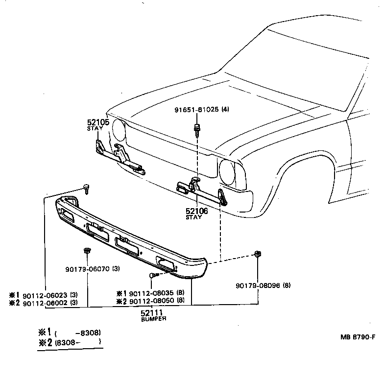  STOUT |  FRONT BUMPER BUMPER STAY