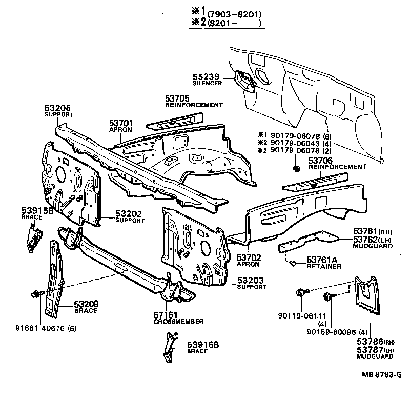  STOUT |  FRONT FENDER APRON DASH PANEL